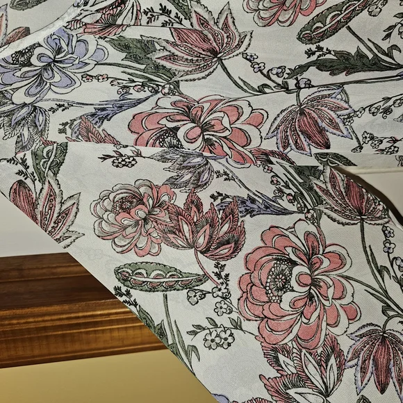 2x AGB Pink and Purple Floral Long Sleeve Blouse Pullover Top Shirt - Picture 5 of 9